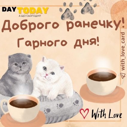 Доброго ранку! Гарного дня! | Вітальна листівка - Теплі листівки - Доброго ранку