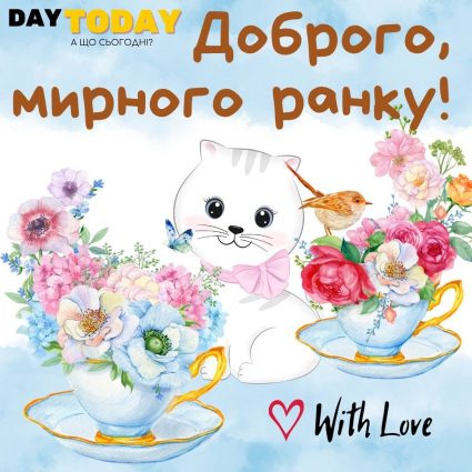 Доброго мирного ранку! | Вітальна листівка - Доброго ранку - Теплі листівки