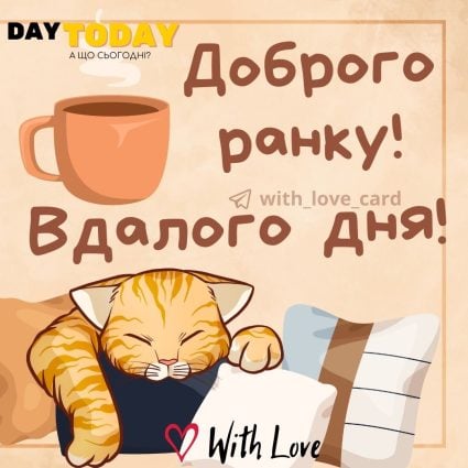 Доброго ранку! Вдалого дня! | Вітальна листівка - Доброго ранку -- Добрий день - Теплі листівки