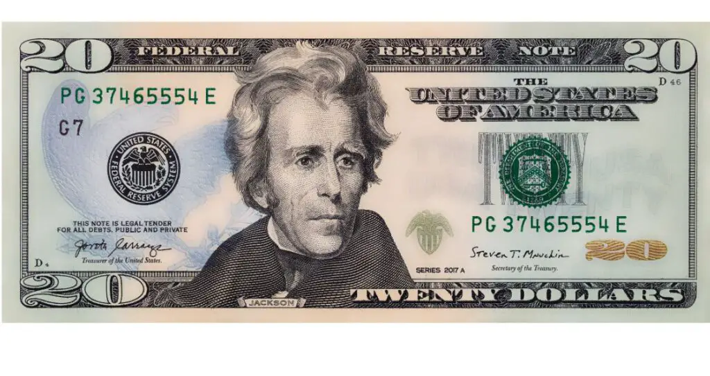 20 доларів Ендрю Джексон