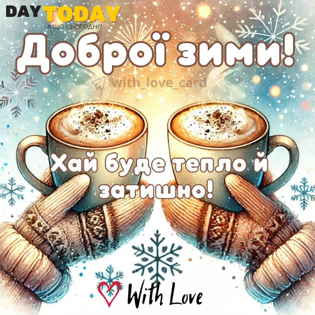 Доброї зими! Хай буде тепло і затишно!