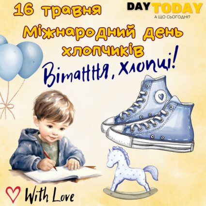 Вітання хлопці! листівка на Міжнародний день хлопчиків листівки | Вітальна листівка - Листівки на Міжнародний день хлопчиків