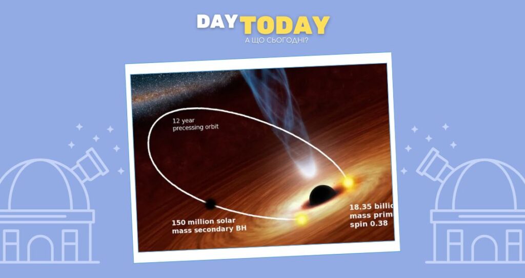 Вперше зафіксовано як дві чорні діри, що обертаються одна навколо одної