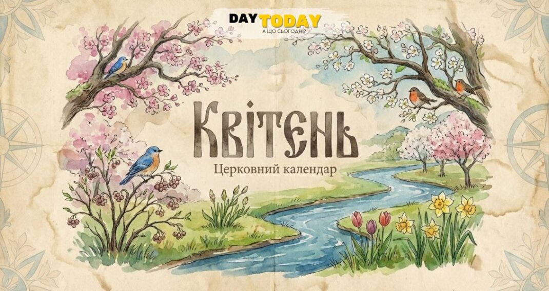 Церковний календар на квітень