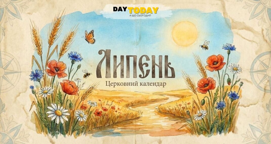 Церковний календар на липень