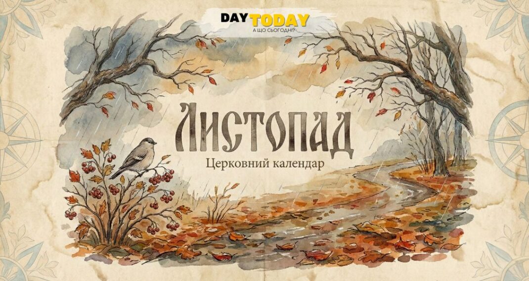 Церковний календар на листопад