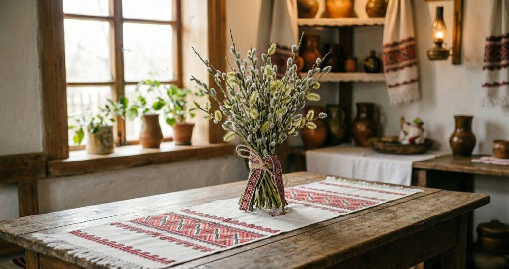 Що святять у вербну неділю - букет вербових гілок