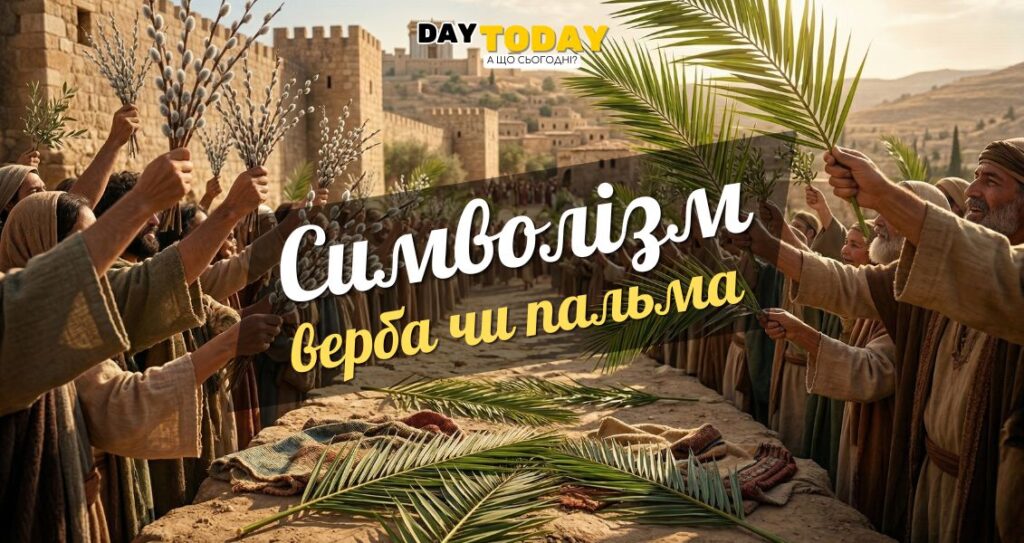 Символізм пальмових та вербових гілок на Вербну неділю