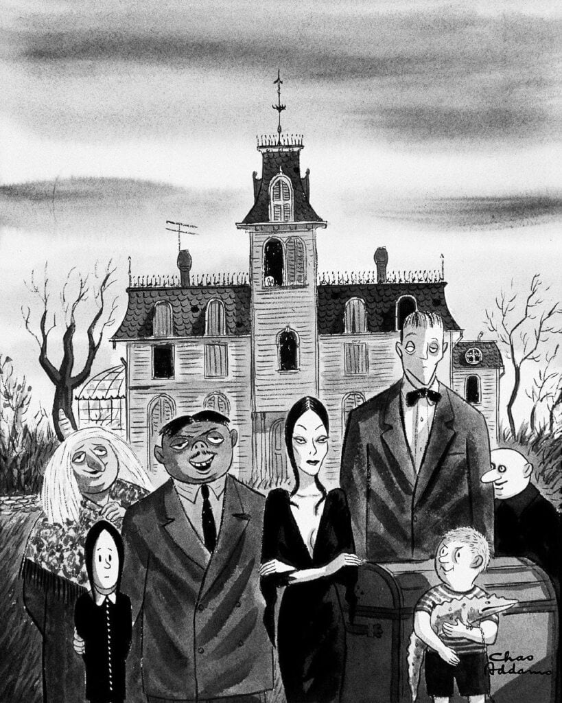 THE ADDAMS FAMILY by Charles Addams 1938 The New Yorker