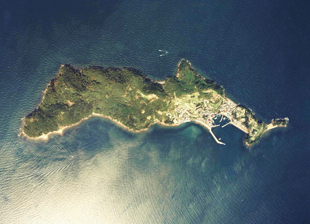 Iyo-Aoshima Island Aerial photograph