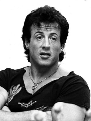 Sylvester Stallone in Sweden to promote "Rambo III"