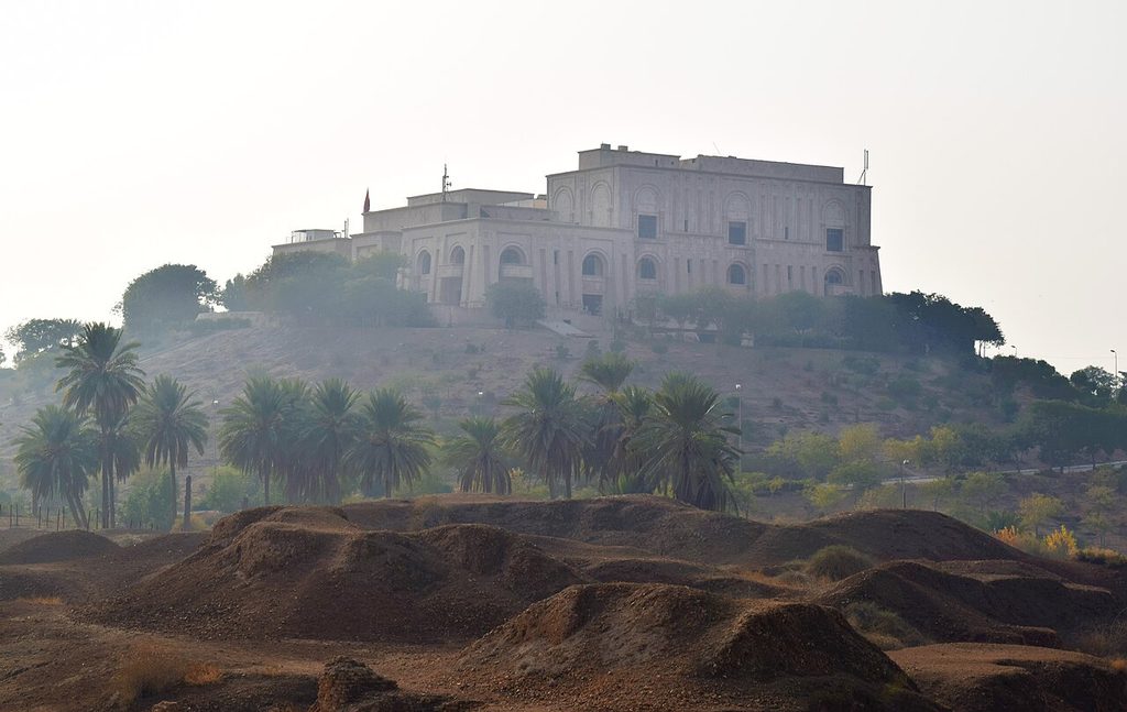 Saddam Husseins palace in Babylon Governorate
