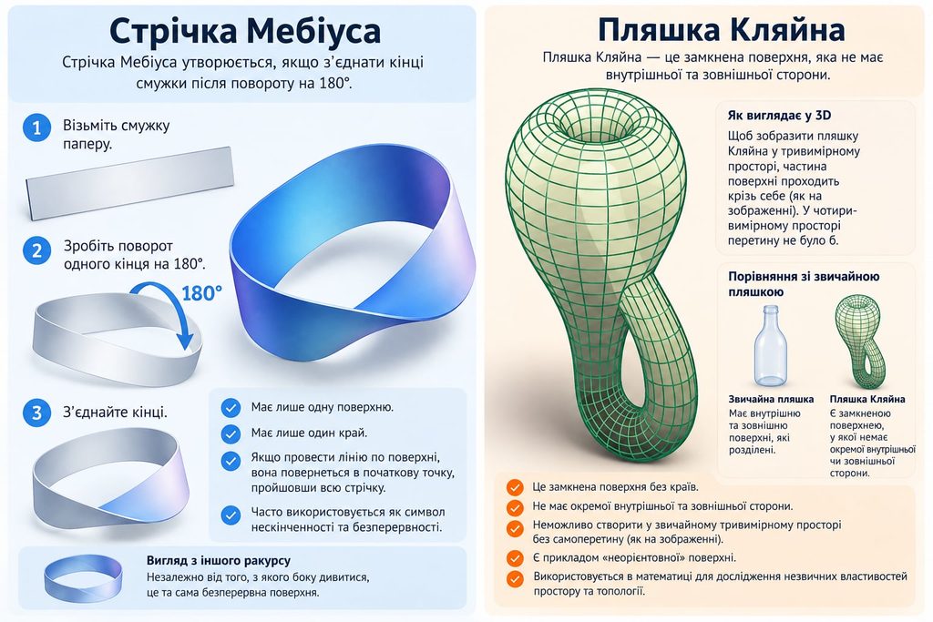 Стрічка Мебіуса і пляшка Кляйна