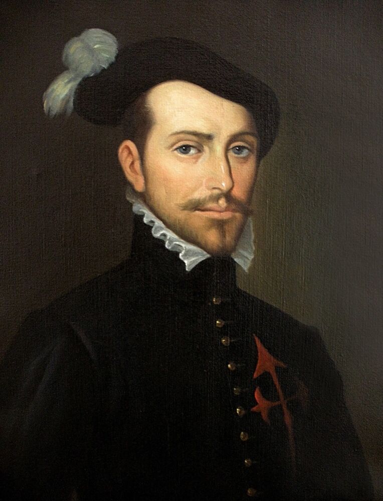 Portrait of Hern&aacute;n Cort&eacute;s (1485-1547), 17th century. Found in the collection of Museo Naval de Madrid.